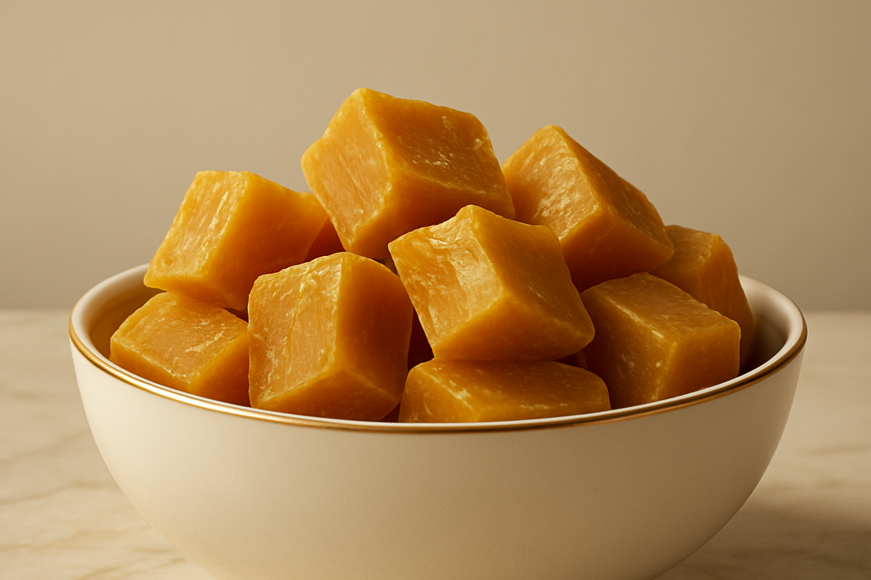 Luxury bees wax in a bowl